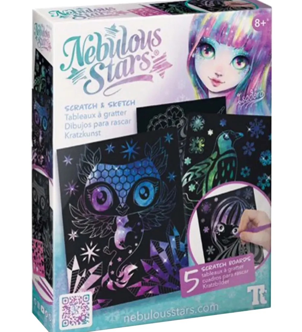 Nebulous Stars Malebog|Kreasæt|Tegnesæt - Scratch & Sketch