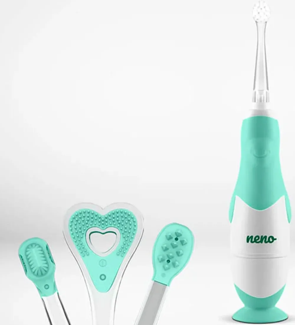 Neno Tandbørster>Elektrisk Tandbørste m. Lys - Denti - Grøn
