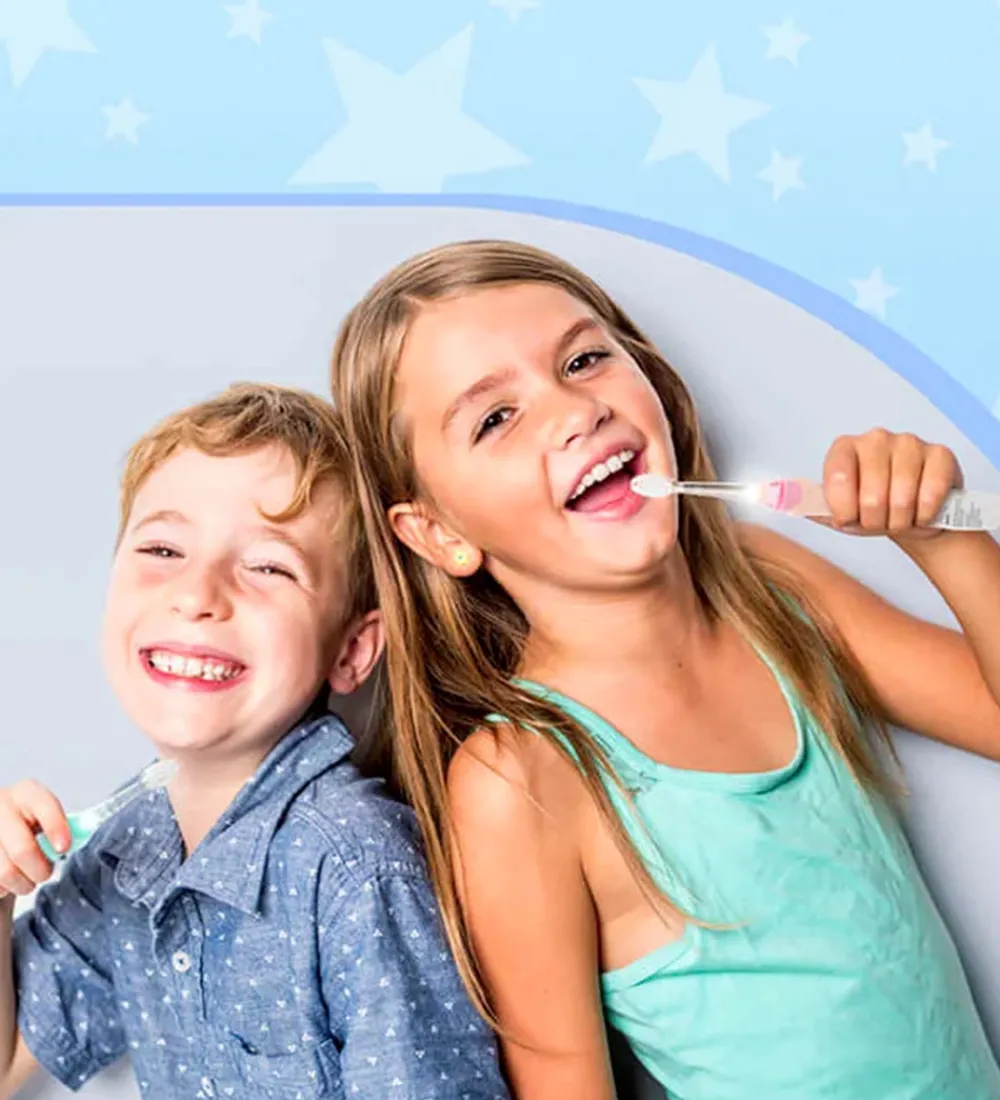 Neno Tandbørster>Elektrisk Tandbørste m. Lys - Fratelli - Pink