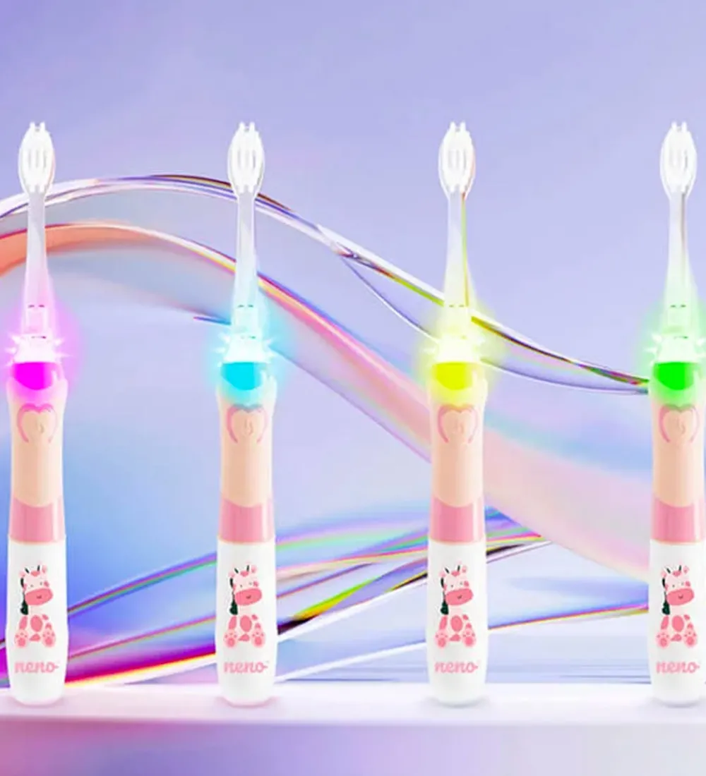 Neno Tandbørster>Elektrisk Tandbørste m. Lys - Fratelli - Pink