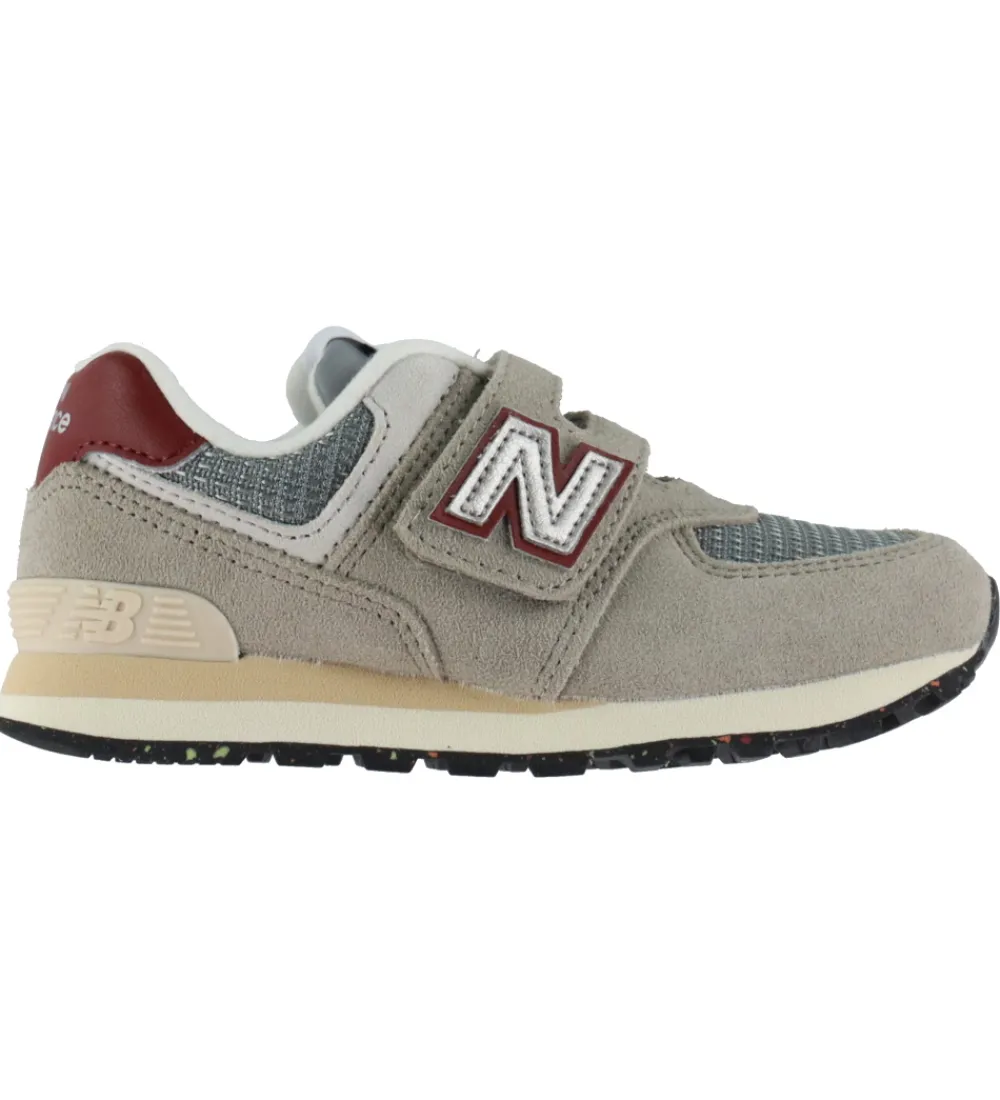 Børn New Balance Sneakers|Børnesko Og Babysko|Sko - 574 - Arid Stone/Monarch Burgundy