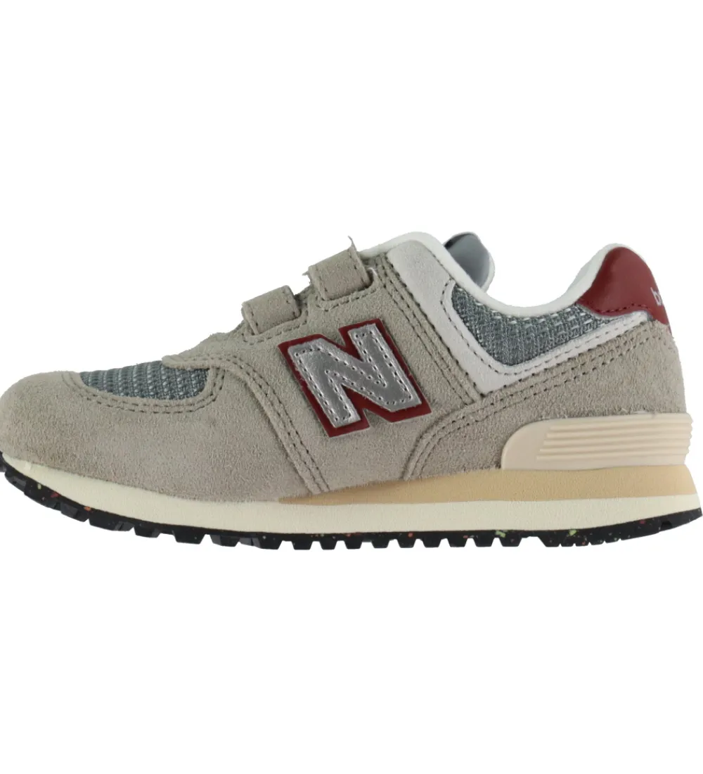 Børn New Balance Sneakers|Børnesko Og Babysko|Sko - 574 - Arid Stone/Monarch Burgundy
