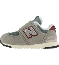 Børn New Balance Sneakers|Børnesko Og Babysko>Sko - 574 - Arid Stone/Monarch Burgundy