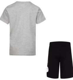 Nike Gymnastiktøj|Shortssæt - T-shirt/Shorts - Swoosh - Sort/Grå