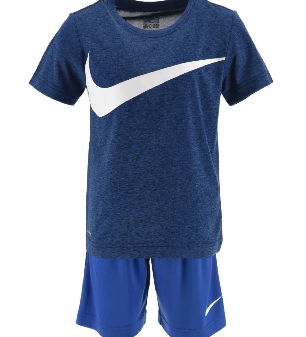 Nike Gymnastiktøj|Fodboldtrøjer|Shortssæt - T-shirt/Shorts - Game Royal