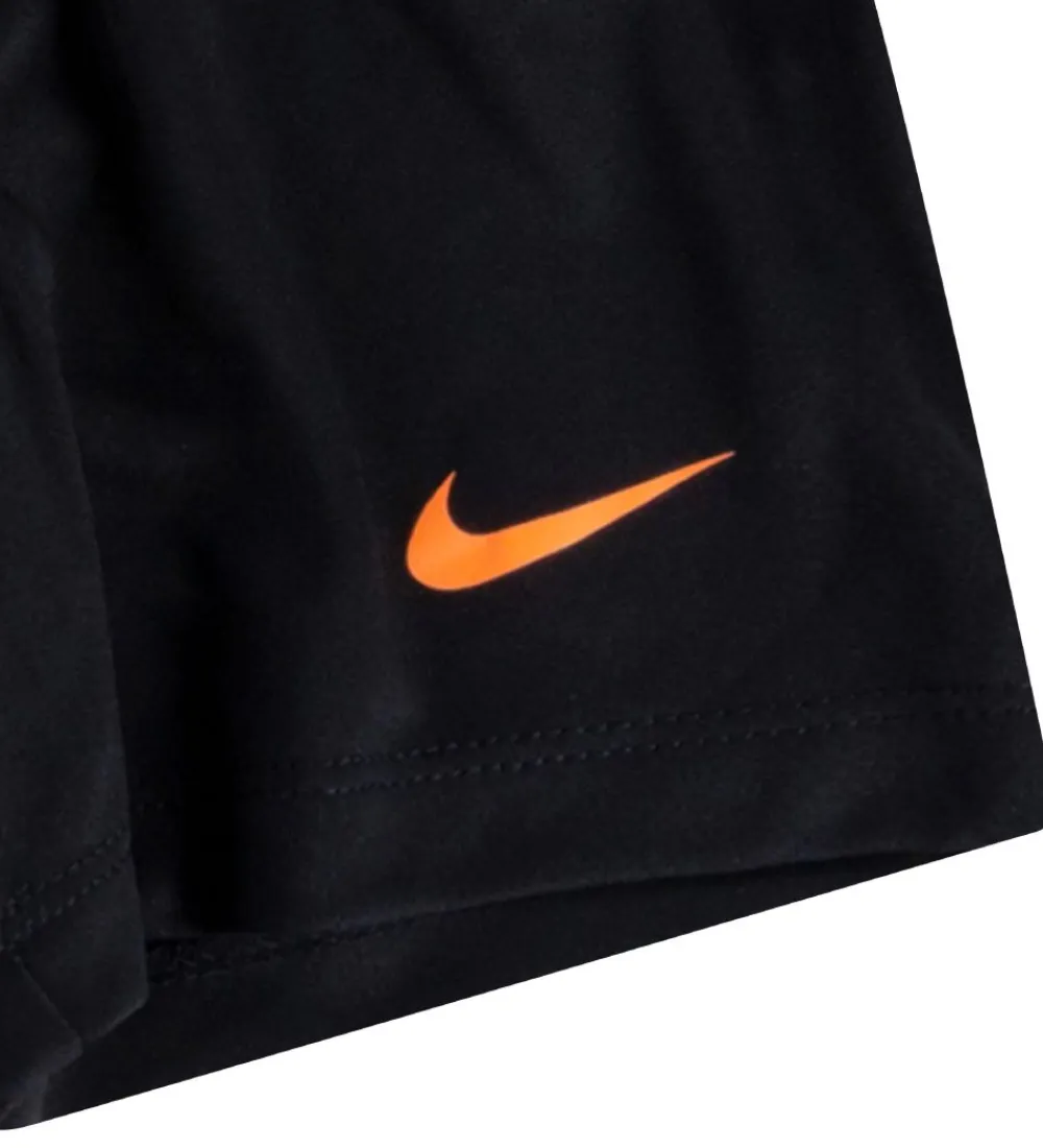Nike Gymnastiktøj>Shortssæt - T-shirt/Shorts - My First Basket - Sort/Grå