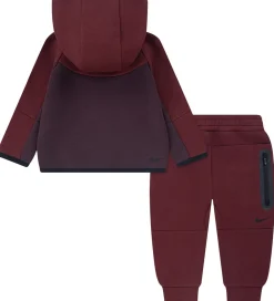 Børn Nike Sweatshirts>Sæt - Fleece - Team Red/Burgundt Crush