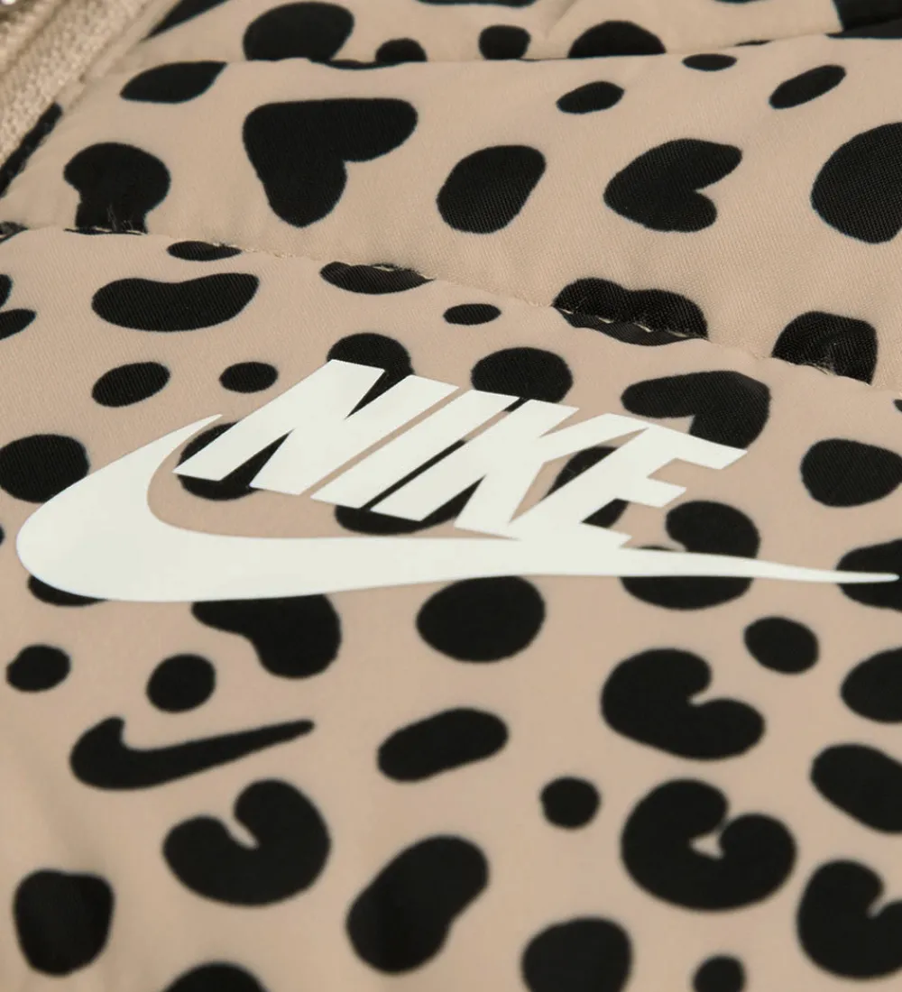 Børn Nike Veste>Sæt - Vest/Bukser/Bluse - Sort/Leopard