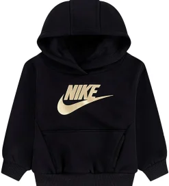 Børn Nike Sweatshirts|Sweatsæt - Club - Black/Metalic Gold