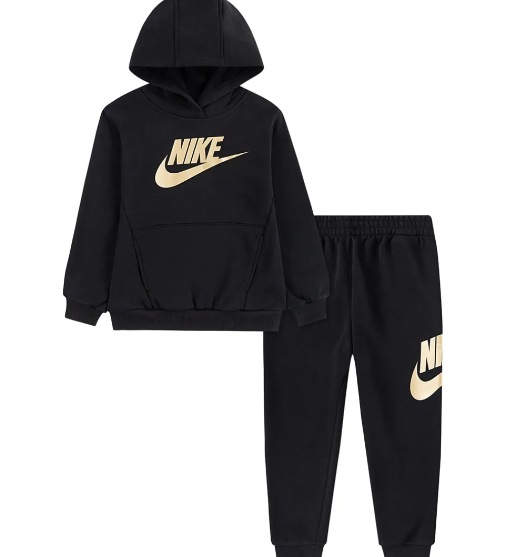 Børn Nike Sweatshirts>Sweatsæt - Sort/Guld