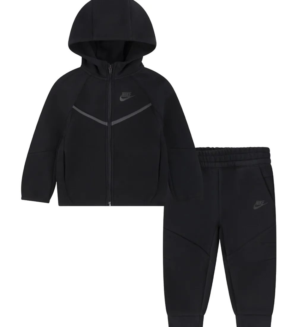 Børn Nike Sweatshirts|Sweatsæt - Tech - Black
