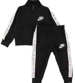 Nike Gymnastiktøj|Træningssæt - Cardigan/Bukser - Taping - Sort