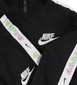 Nike Gymnastiktøj|Træningssæt - Cardigan/Bukser - Taping - Sort