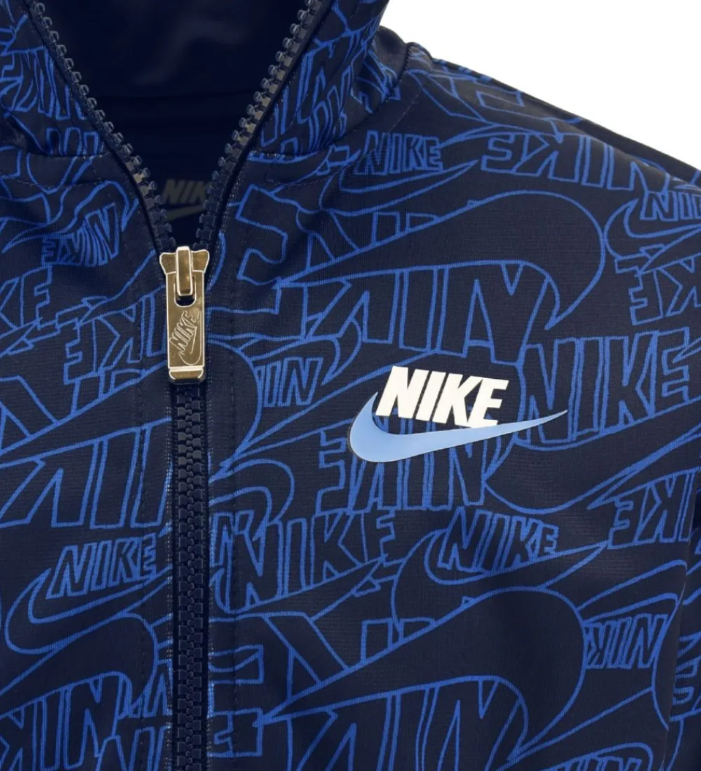 Nike Gymnastiktøj|Træningssæt - Cardigan/Bukser - Read - Midnight Navy