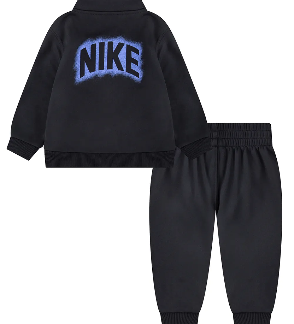 Nike Træningssæt>Træningssæt - Cardigan/Bukser - Sort/Lilla