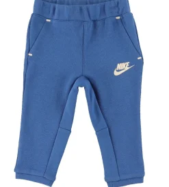 Nike Gymnastiktøj|Træningssæt - Cardigan/Bukser - Blocked - Marina Blue
