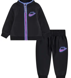 Nike Træningssæt|Træningssæt - Cardigan/Bukser - Sort/Lilla