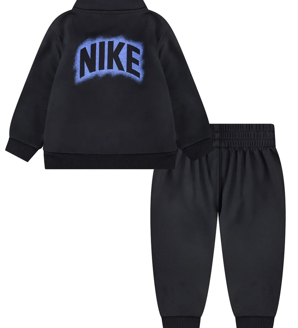 Nike Træningssæt|Træningssæt - Cardigan/Bukser - Sort/Lilla