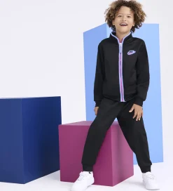 Nike Træningssæt|Træningssæt - Cardigan/Bukser - Sort/Lilla