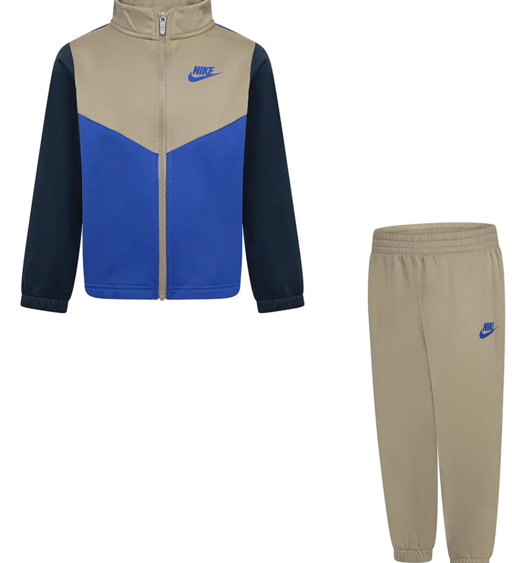 Nike Træningssæt>Træningssæt - Khaki m. Blå/Navy