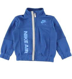Nike Gymnastiktøj|Træningssæt- Cardigan/Bukser - Air - Marina Blue