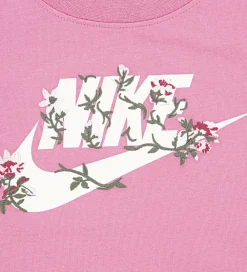 Børn Nike T-Shirts|T-shirt - Floral - Magic Flamingo