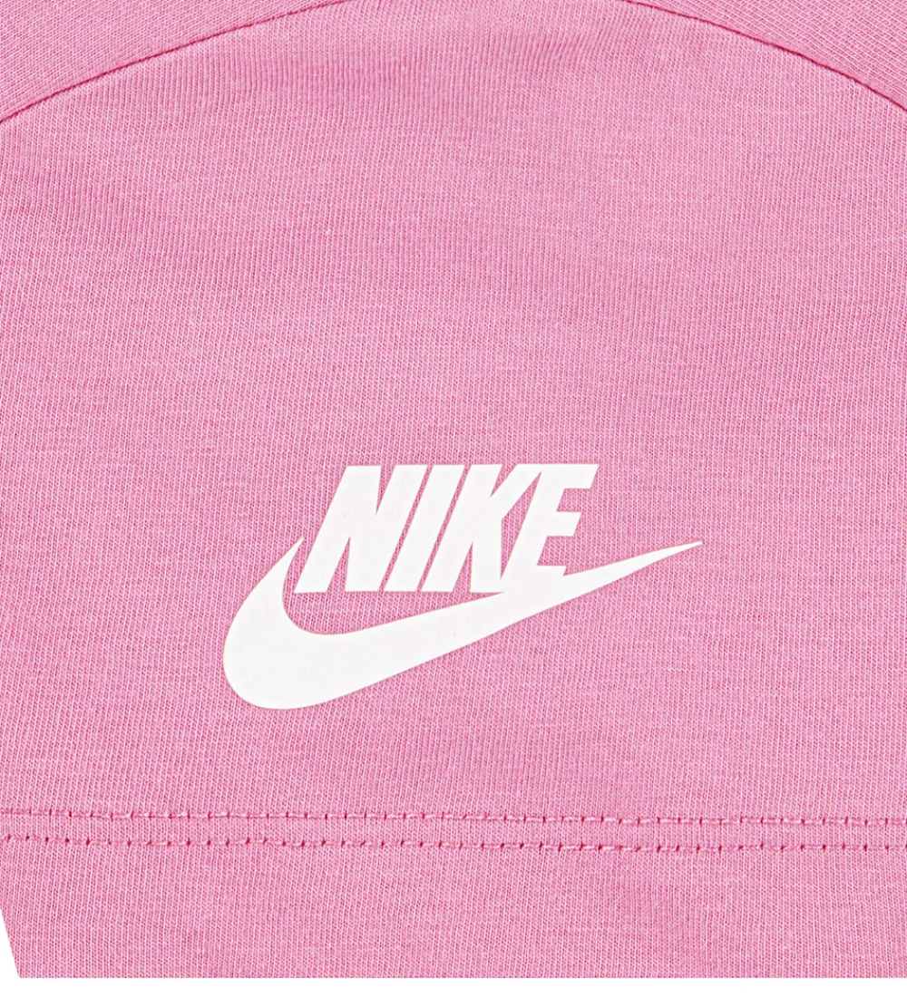 Børn Nike T-Shirts|T-shirt - Floral - Magic Flamingo