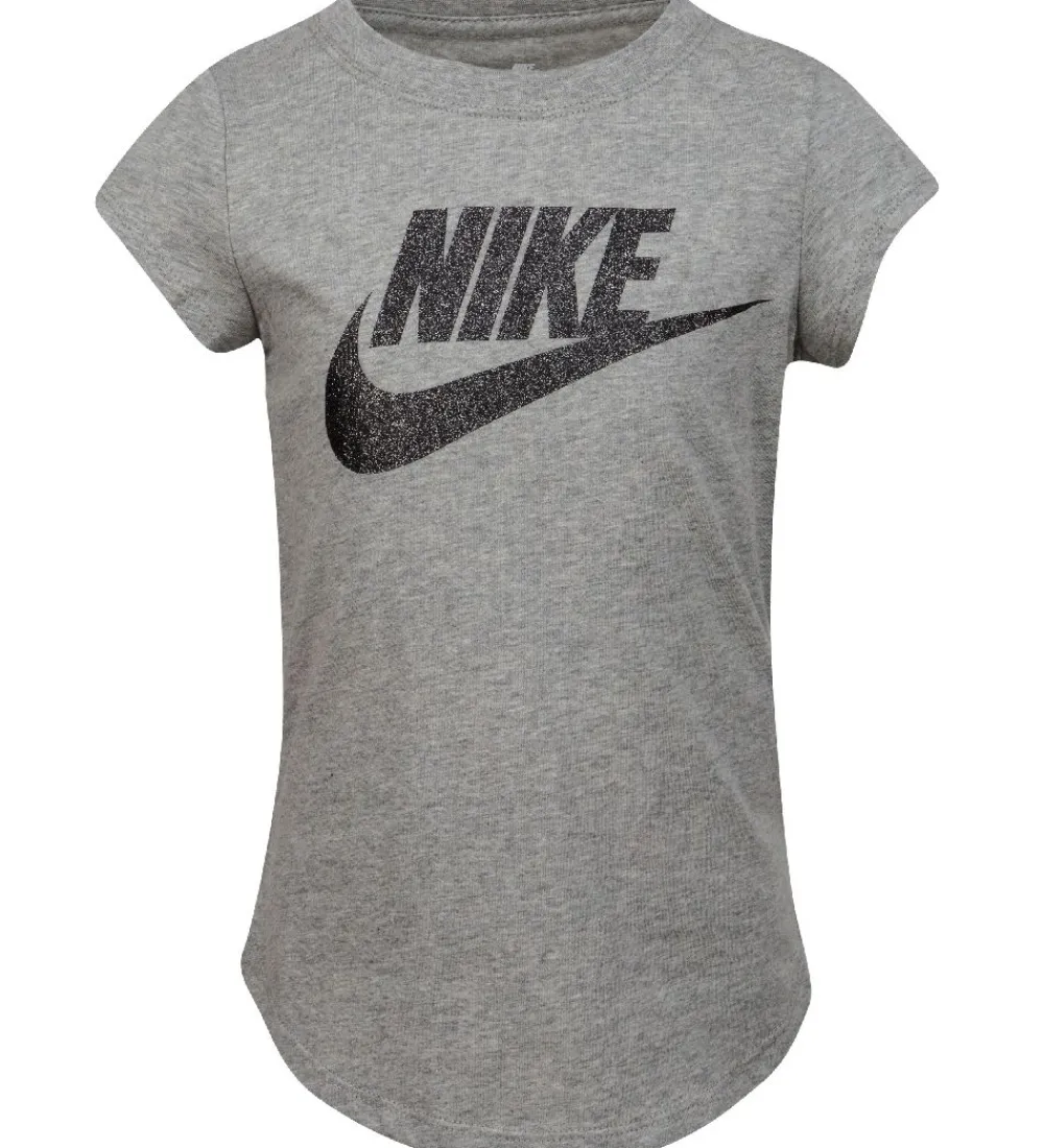 Nike Gymnastiktøj|T-shirt - Futura - Dark Grey Heather