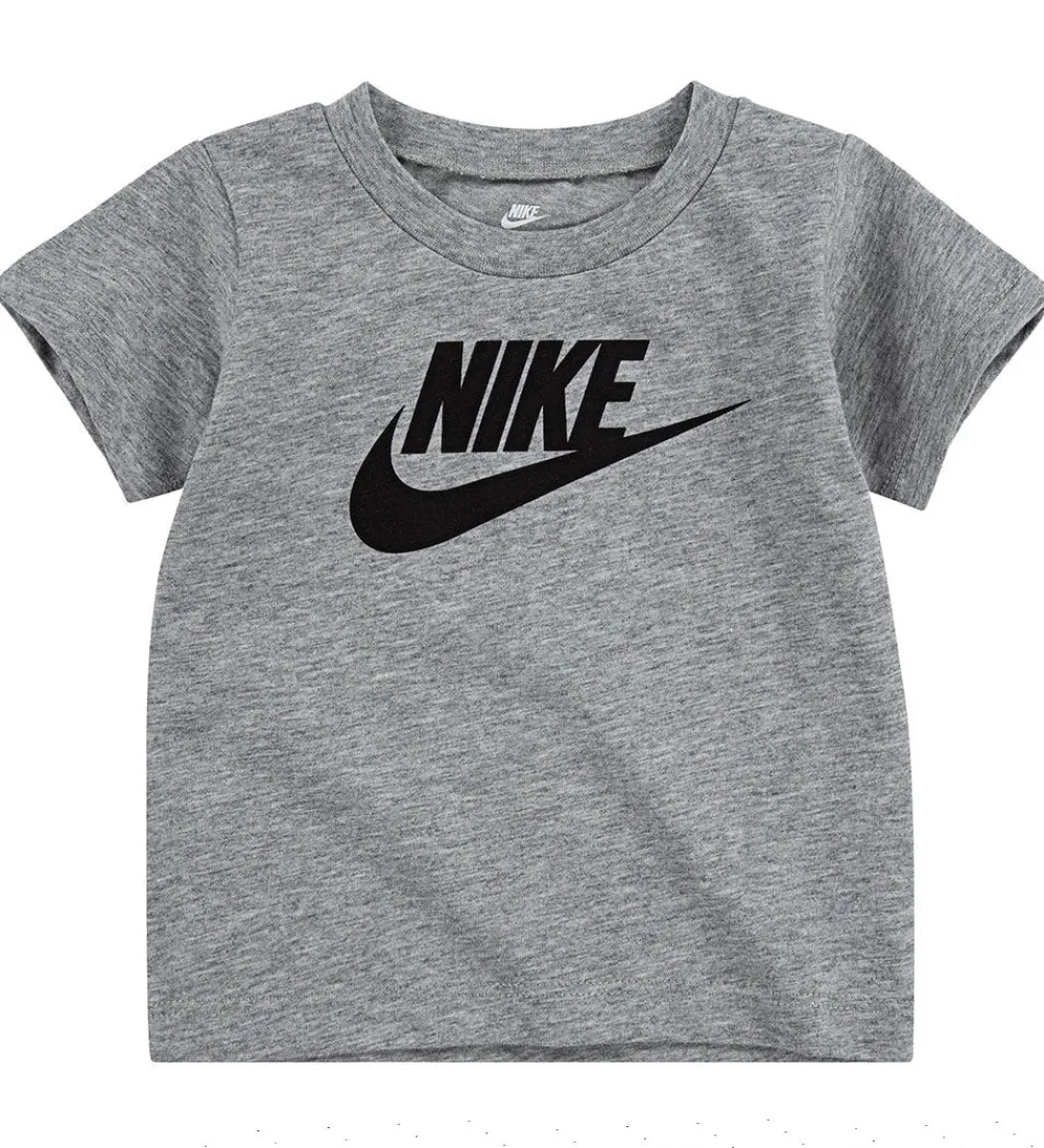Nike Gymnastiktøj|T-shirt - Futura - Dark Grey Heather