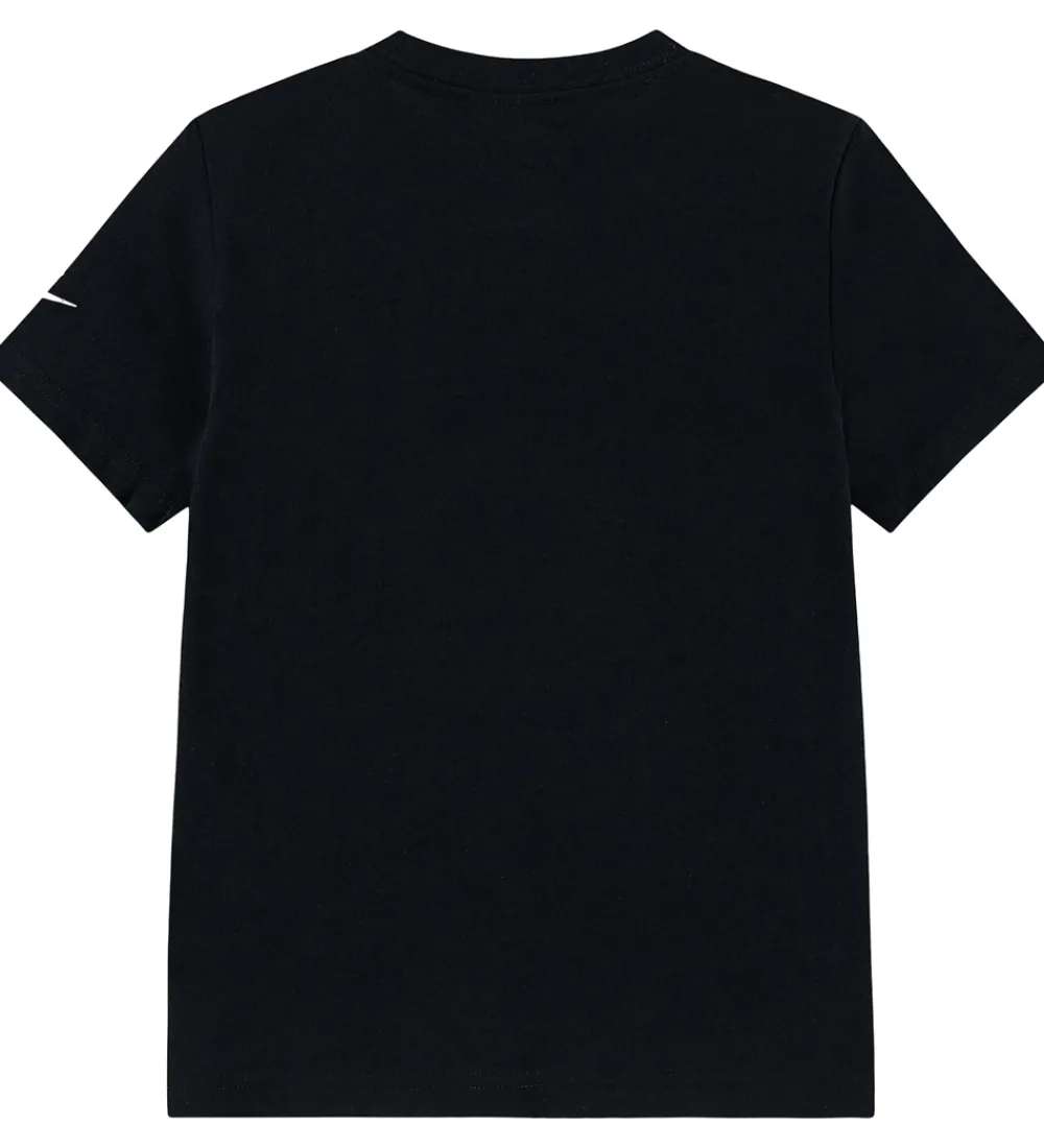 Børn Nike T-Shirts|T-shirt - Futura evergreen - Black/Metallic Gold
