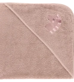 Nørgaard Madsens Babyhåndklæde- Og Poncho|Håndklæder|Babyhåndklæde - 75x75 cm - Mauve m. Enhjørning
