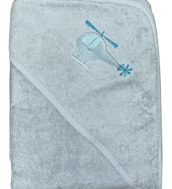 Nørgaard Madsens Babyhåndklæde- Og Poncho|Håndklæder>Babyhåndklæde - 100x100 cm - Dusty Green m. Hel