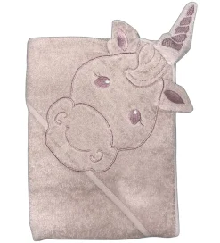 Nørgaard Madsens Babyhåndklæde- Og Poncho|Håndklæder|Babyhåndklæde - 100x100 cm - Pale Mauve m. Enhj