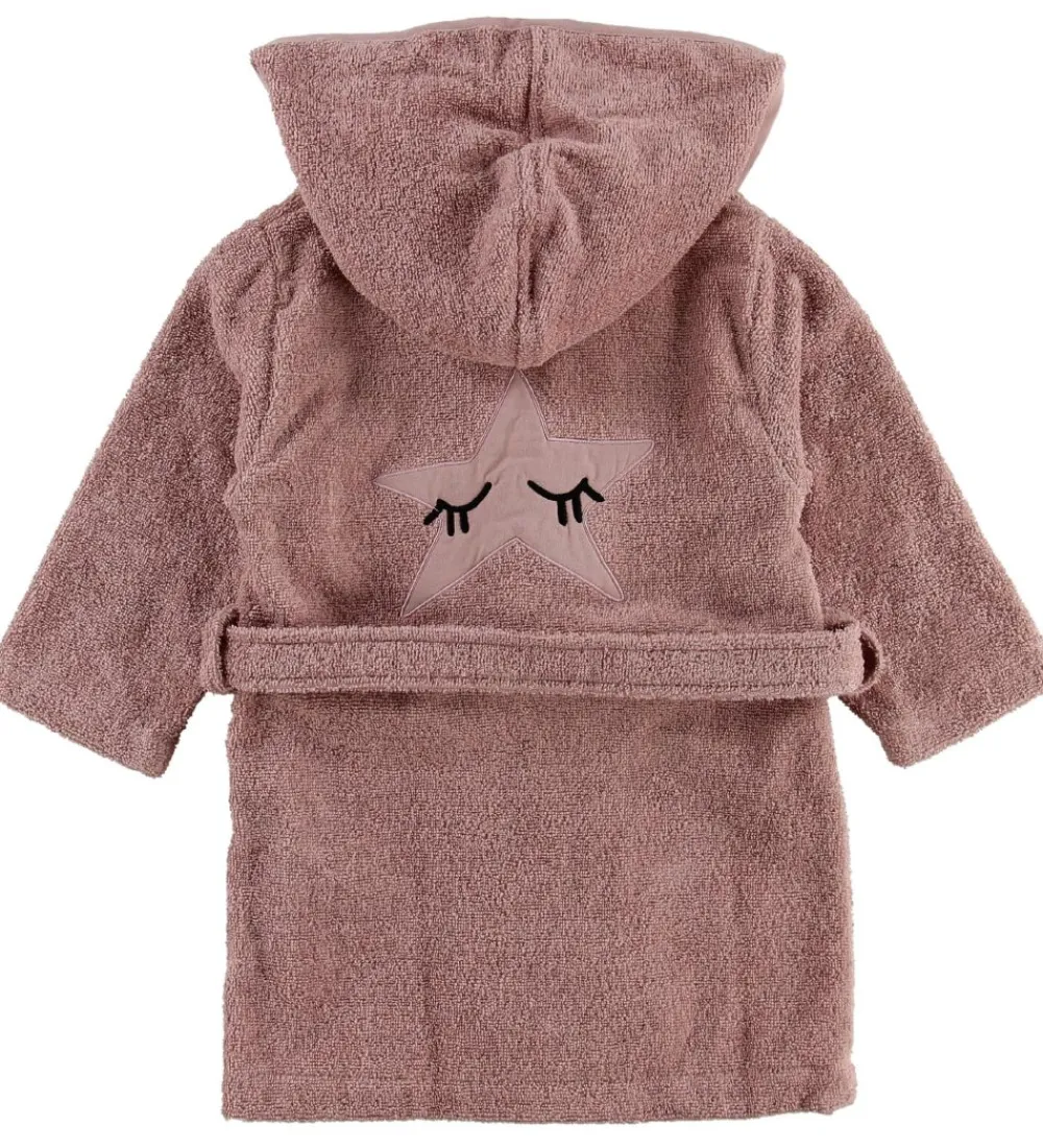 Børn Nørgaard Madsens Badekåber>Badekåbe - Rosa m. Øjne