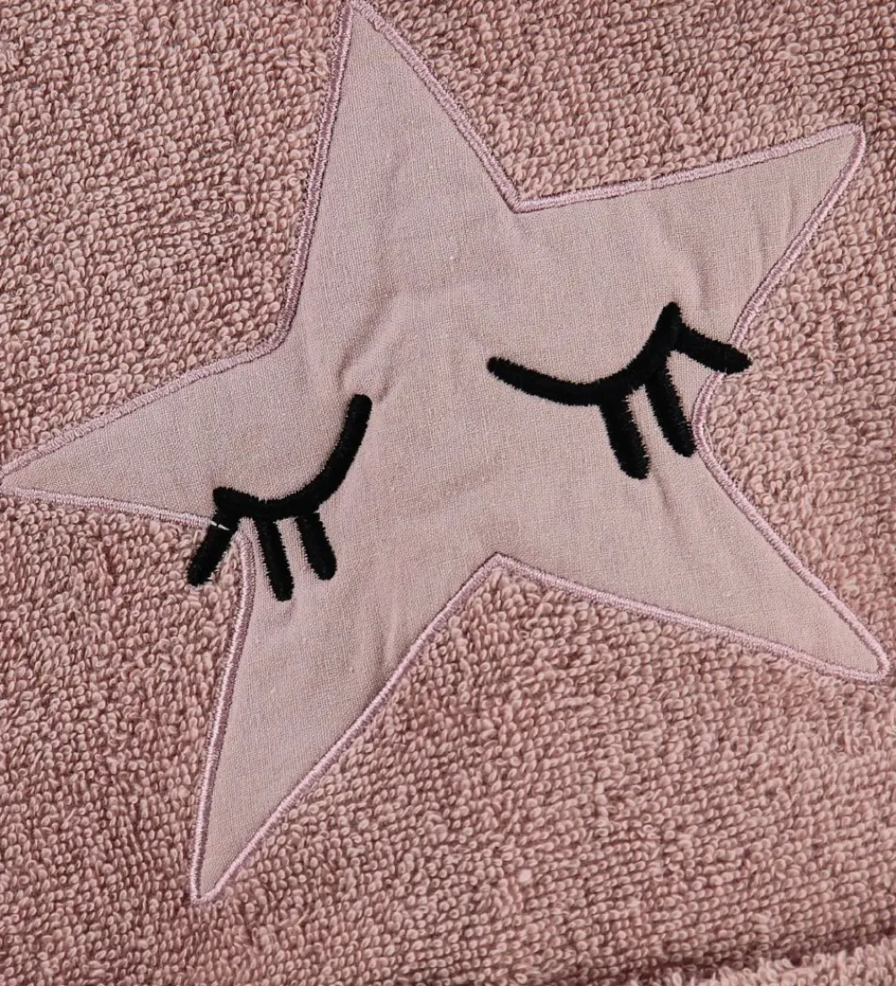 Børn Nørgaard Madsens Badekåber>Badekåbe - Rosa m. Øjne