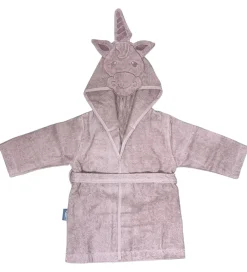 Børn Nørgaard Madsens Badekåber|Badekåbe - Pale Mauve m. Enhjørning