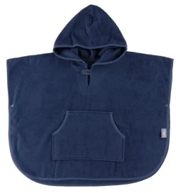 Nørgaard Madsens Babyhåndklæde- Og Poncho|Håndklæder|Badeponcho m. Hætte/Lomme - 70x50 cm - Navy