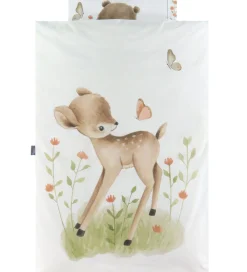 Nørgaard Madsens Sengetøj|Sengetøj - Baby - Hvid m. Bambi