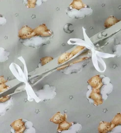 Nørgaard Madsens Sovetid|Sengetøj|Sengetøj - Junior - Grå m. Sovende Bamser