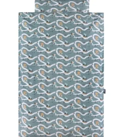 Nørgaard Madsens Sovetid|Sengetøj|Sengetøj - Junior - Grå m. Biler på Snoede Veje