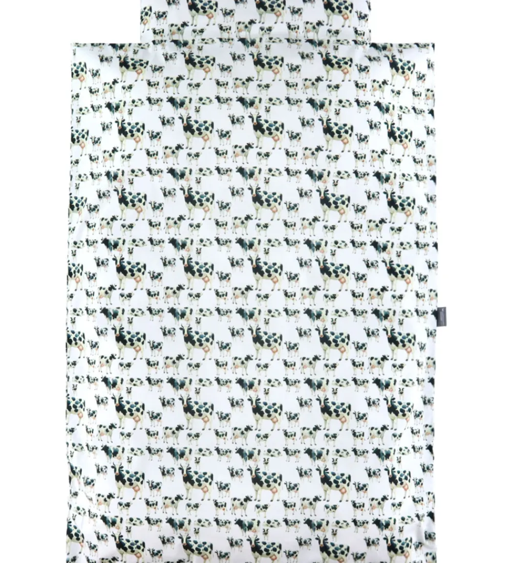 Nørgaard Madsens Sengetøj|Sengetøj - Baby - Hvid m. Køer