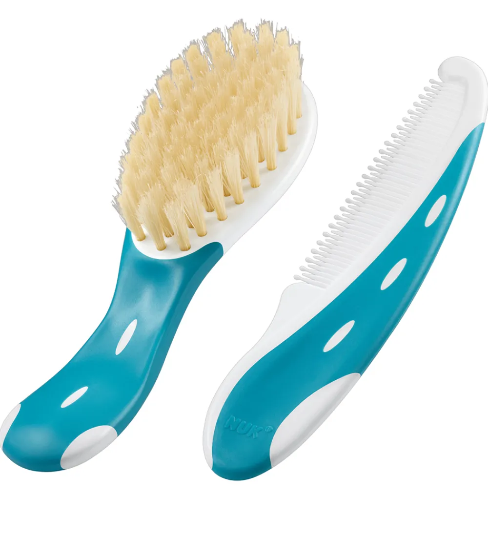 Nuk Hårbørster|Babybørste m. Kam - Blå