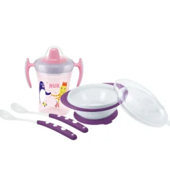 Nuk Spisesæt>Spisesæt - 4 Dele - Lær At Spise