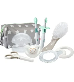 Nuk Tandbørster|Neglesaks Og Negleklipper|Startpakke - Welcome Set - Lysegrå