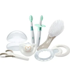 Nuk Tandbørster|Neglesaks Og Negleklipper|Startpakke - Welcome Set - Lysegrå