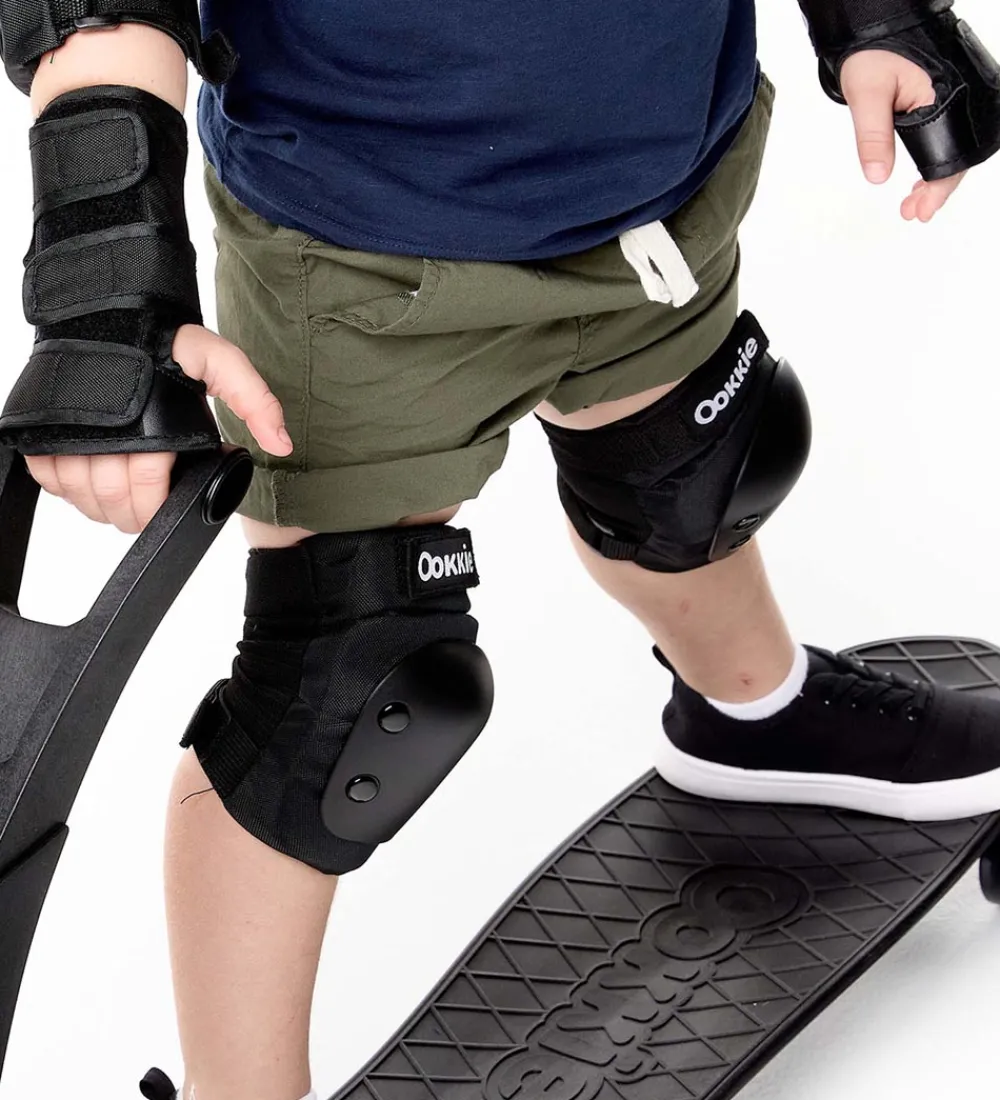 Ookkie Rulleskøjter|Rulleskøjter>Beskyttelsessæt - Safety Pads x-small - Sort