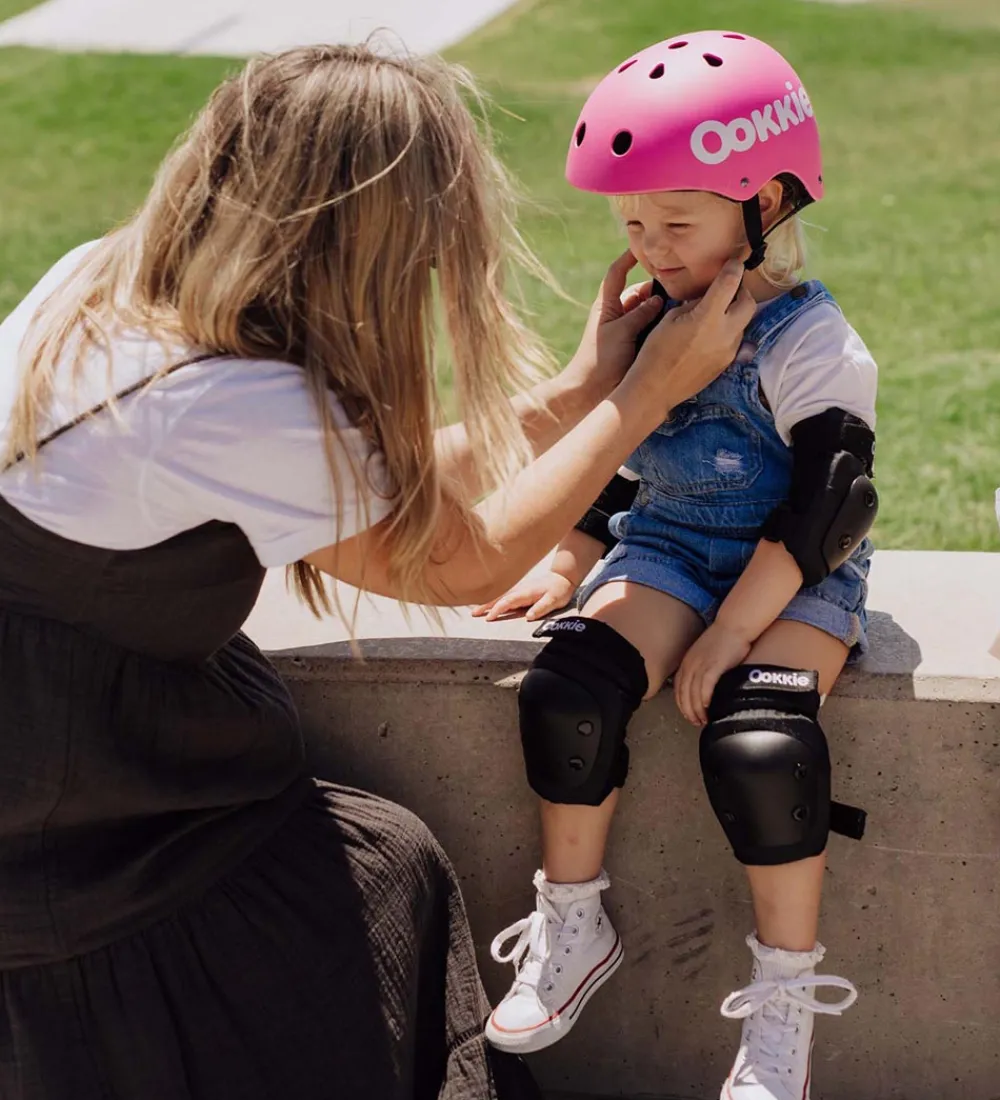Ookkie Rulleskøjter|Rulleskøjter>Beskyttelsessæt - Safety Pads x-small - Sort