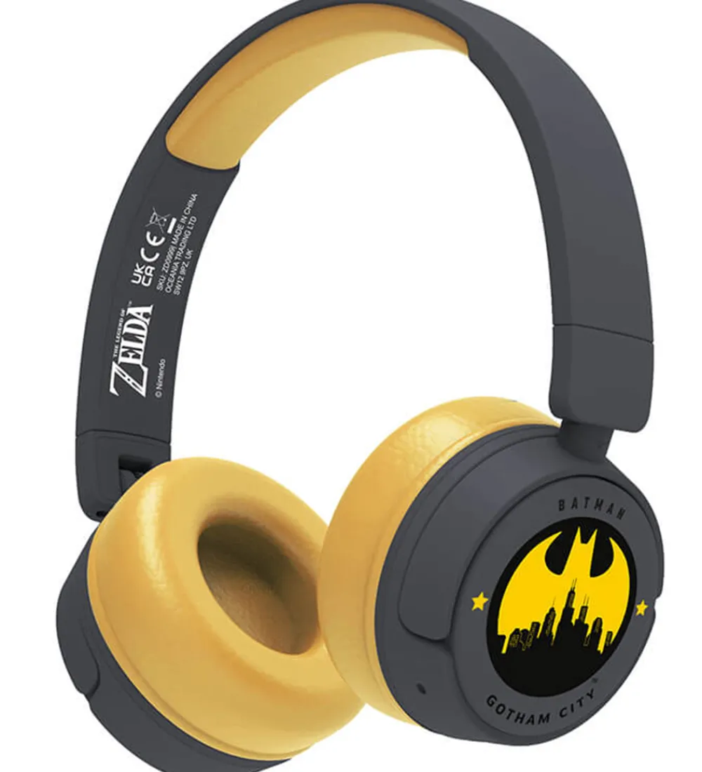 OTL Høretelefoner>Høretelefoner - Batman - On-Ear Junior - Wireless - Sort/Gul