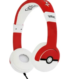 OTL Høretelefoner>Høretelefoner - Pokemon - On-Ear Junior - Pokeball - Rød/Hvi