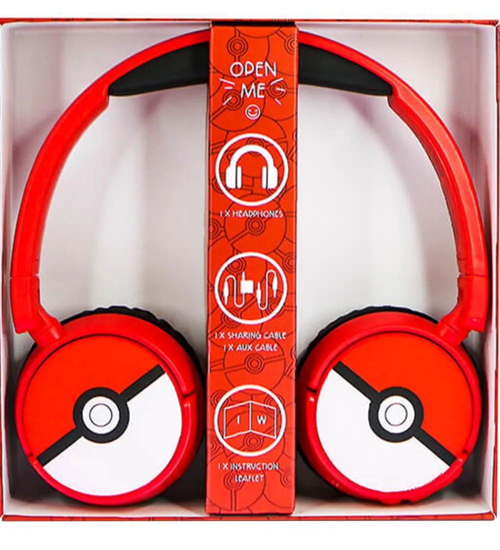 OTL Høretelefoner>Høretelefoner - Pokemon - On-Ear Junior - Wireless - Rød
